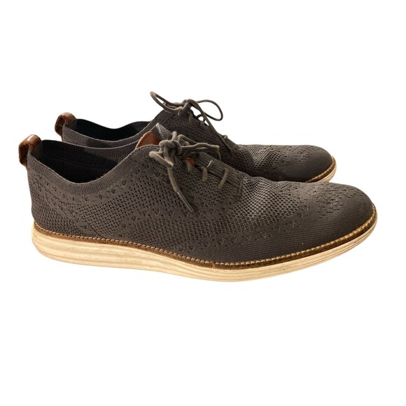 Cole Haan Gray‎ Wingtip Comfort  Shoes Men’s Size 12 M - Picture 1 of 11